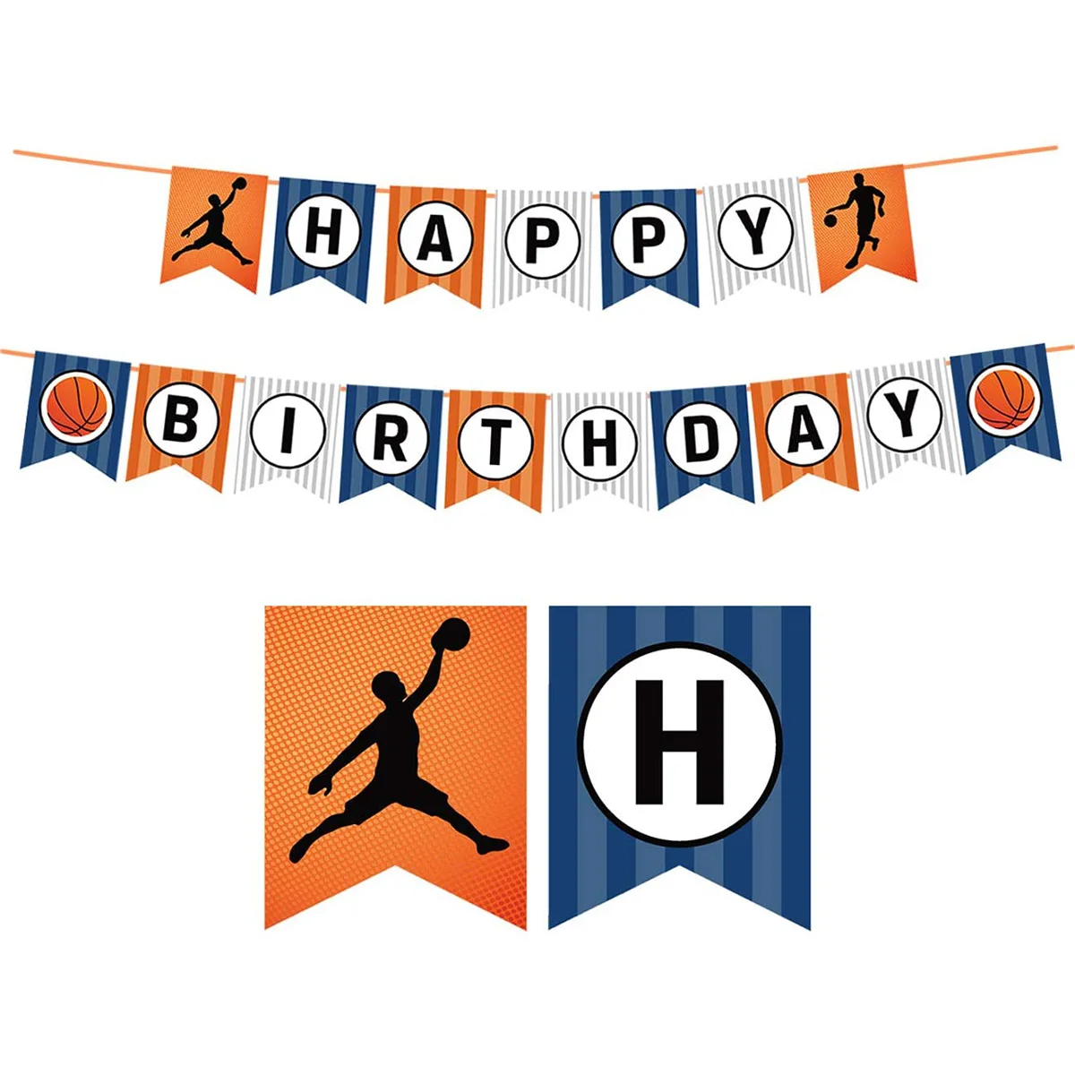 

Cheereveal Basketball Happy Birthday Banner Garland for Boy’s Sport Basketball Theme Birthday Decorations Party Supplies