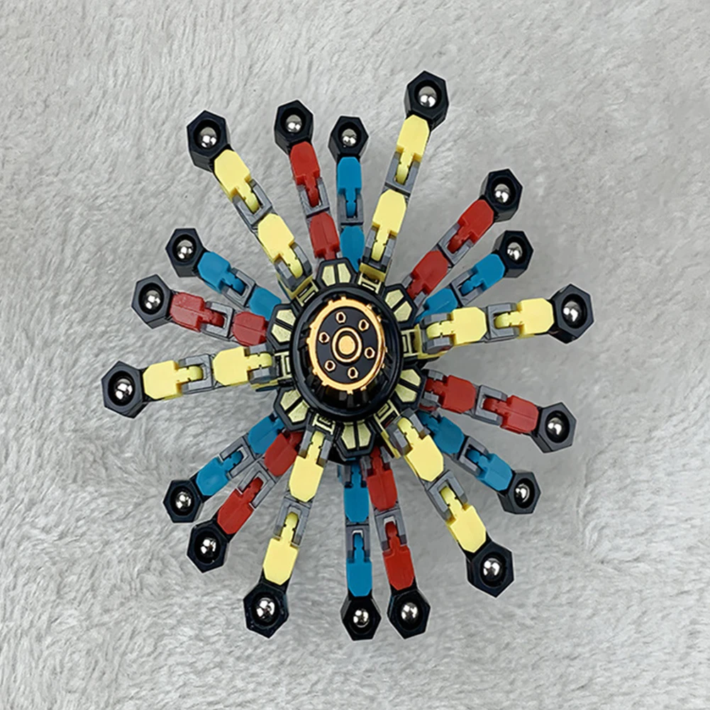 Deformação Robô Brinquedo para Crianças, Corrente DIY, Antistress Hand Spinner, Vent Fingertip Top, Giroscópio Mecânico, Stress Relief Gift