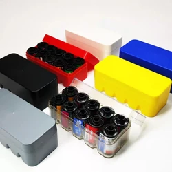 6 colors Multi-Format Hard Plastic Film Storage Box Case Container for 135  35mm Black and White 4x5 film case