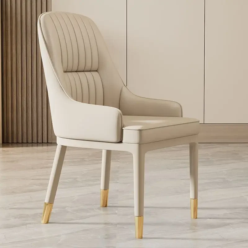 

For Modern Luxury Restaurants Living Room Metal Leg Upholstered Dining Chair