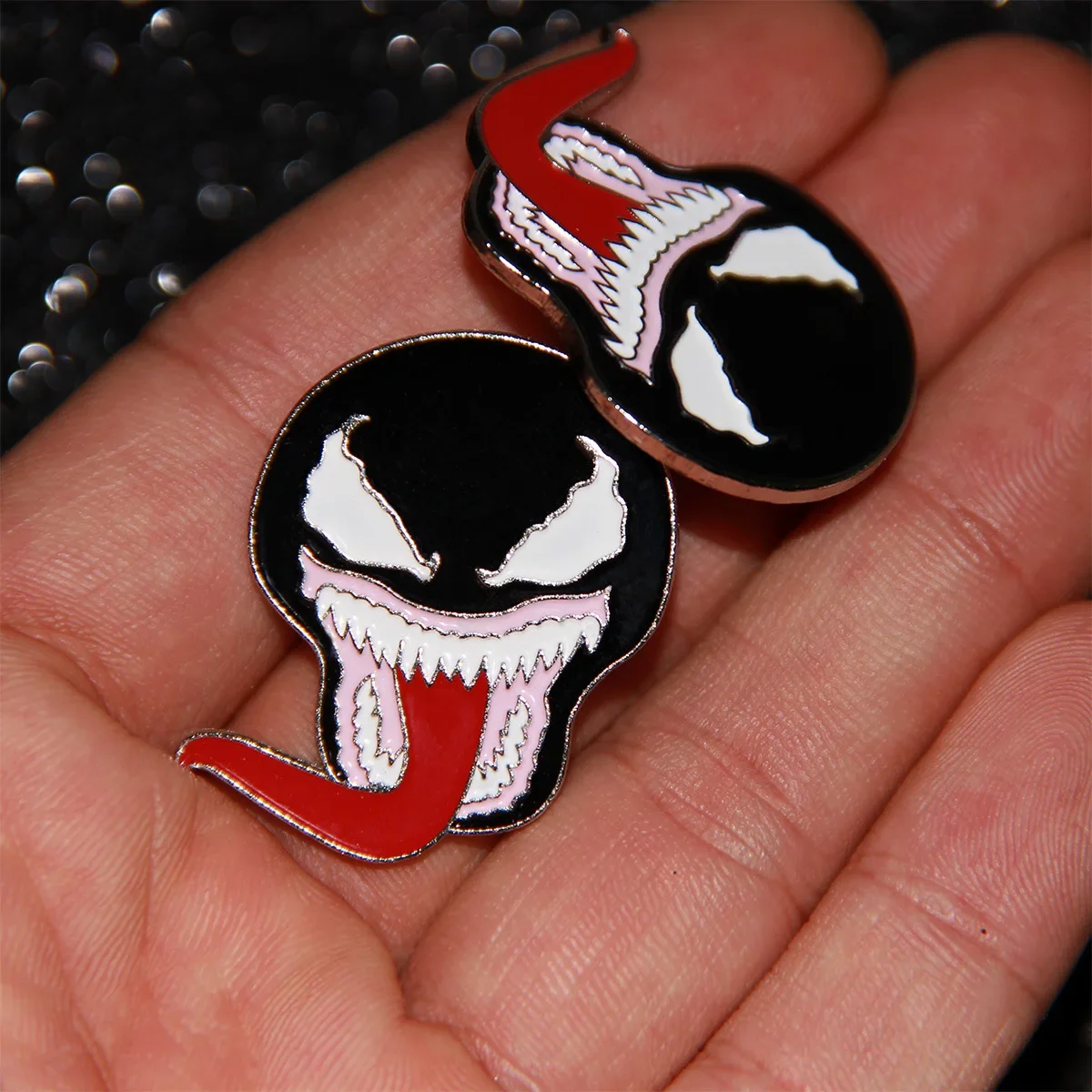 Marvel Avengers Movie Peripheral Pins Spiderman Badges Deadpool Venom Brooch Boys Lapel Pins Clothes Backpacks Jewelry Access