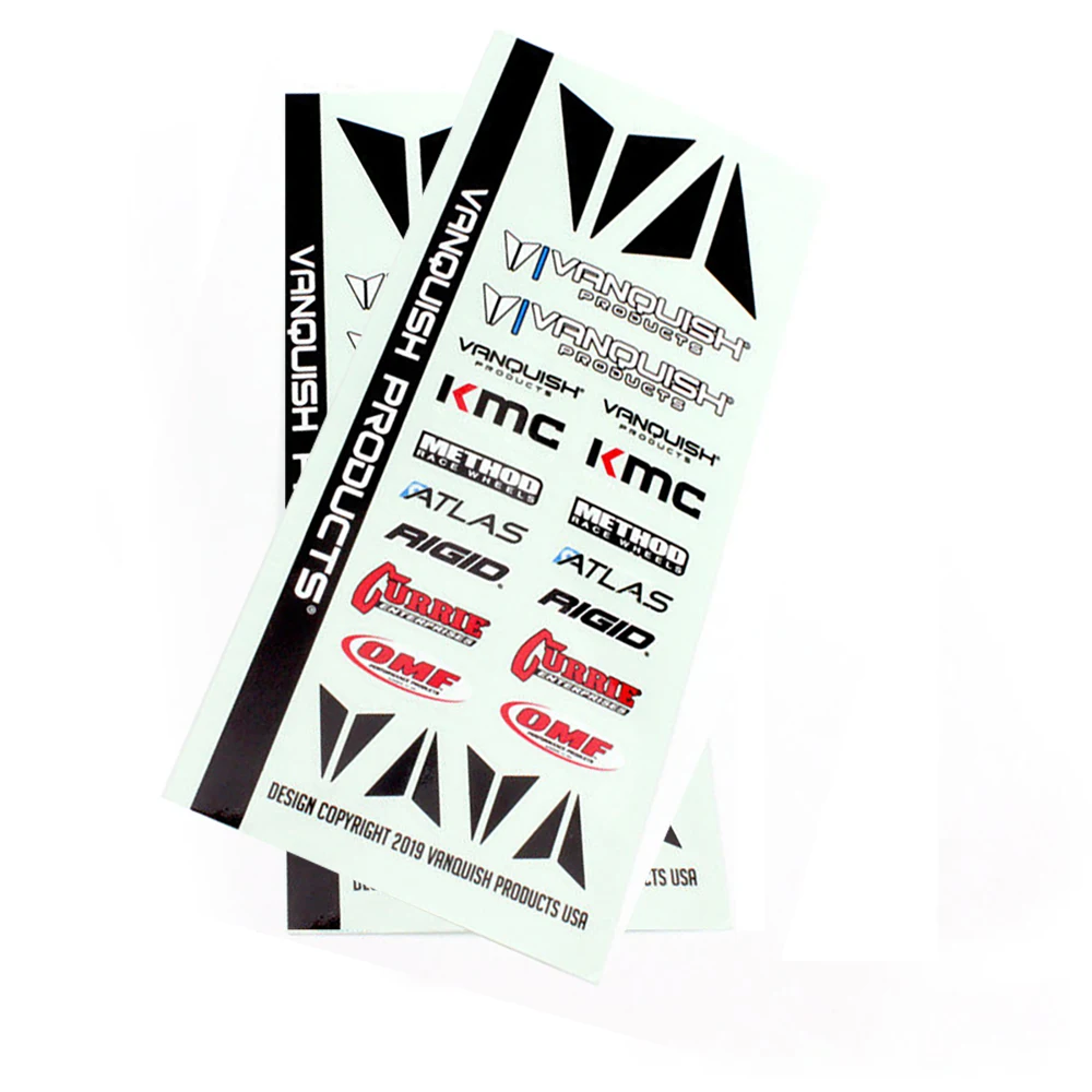 13 VP  LOGO VANQUISH PRODUCTS STICKER SHEET VPS07151