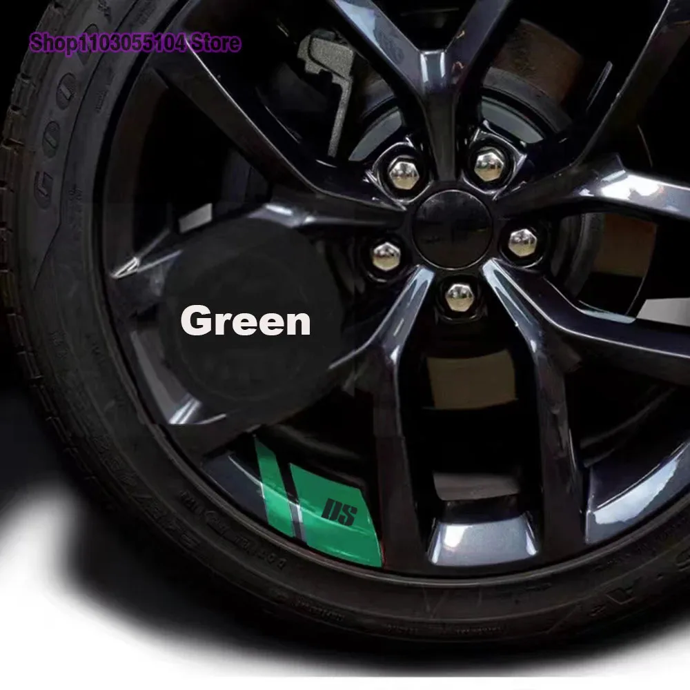 6pcs Car Rim Stickers For DS SPIRIT DS3 DS4 DS5 DS6 DS7 Auto Accessories