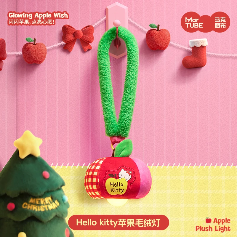 

Kawaii Hello Kitty Apple лампа прикроватная атмосфера может повесить украшение комнаты рождественские украшения трендовая игрушка подарок на день рождения для девочки