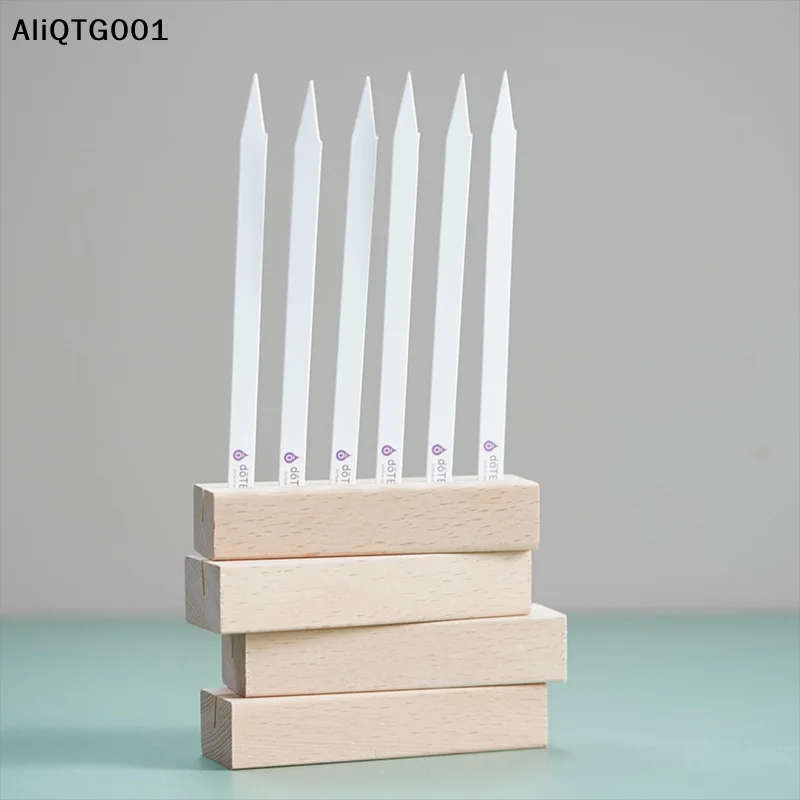 

Wood Table Perfume Essential Oils Tester Paper Strip Holder Display Stand Aromatherapy Clip Decoration Home & Garden