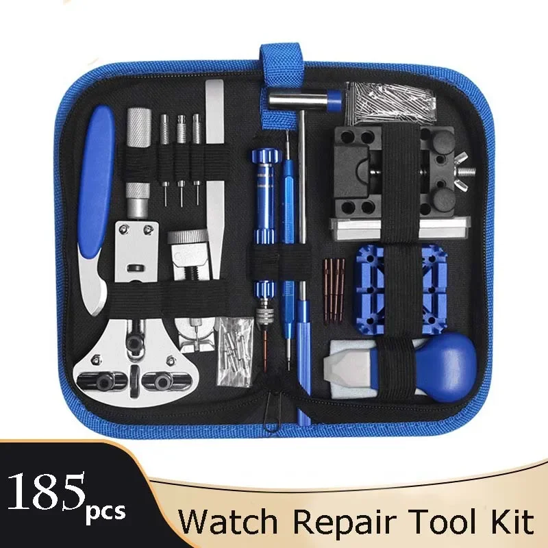 

185pcs/Lot Watch Repair Tools Kit Watchband Spring Bar Pin Adjust Case Back Opener Watch Repair Kit