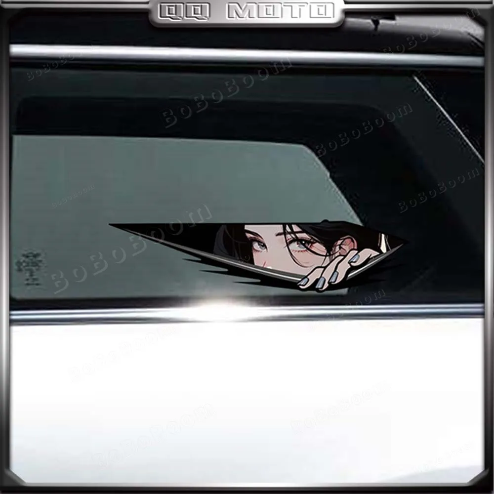 عاكس أنيمي عيون دراجة نارية ملصق الجسم الديكور الخدوش غطاء الجسم هدية الزجاج الأمامي سيارة دراجة ملصقات مقاوم للماء #5