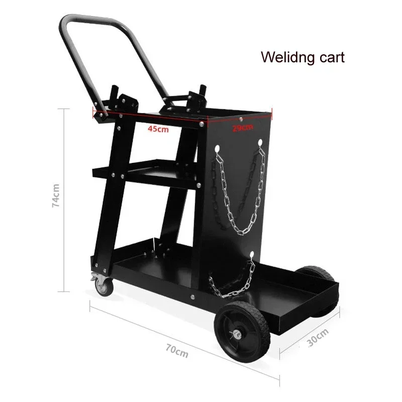 Electric welding trolley two-protection welding car gas shielded welding mobile hand-pulled car auto repair tool