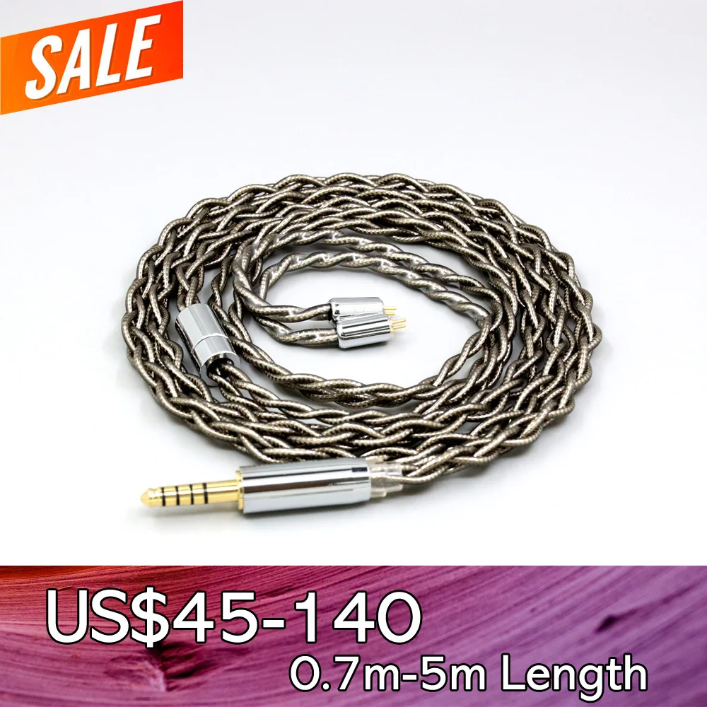 99% Pure Silver Palladium + Graphene Gold Earphone Shielding Cable For Letshuoer S12 IEM JH AUDIO 3X PRO JH5 JH7 JH10X3 LN008219