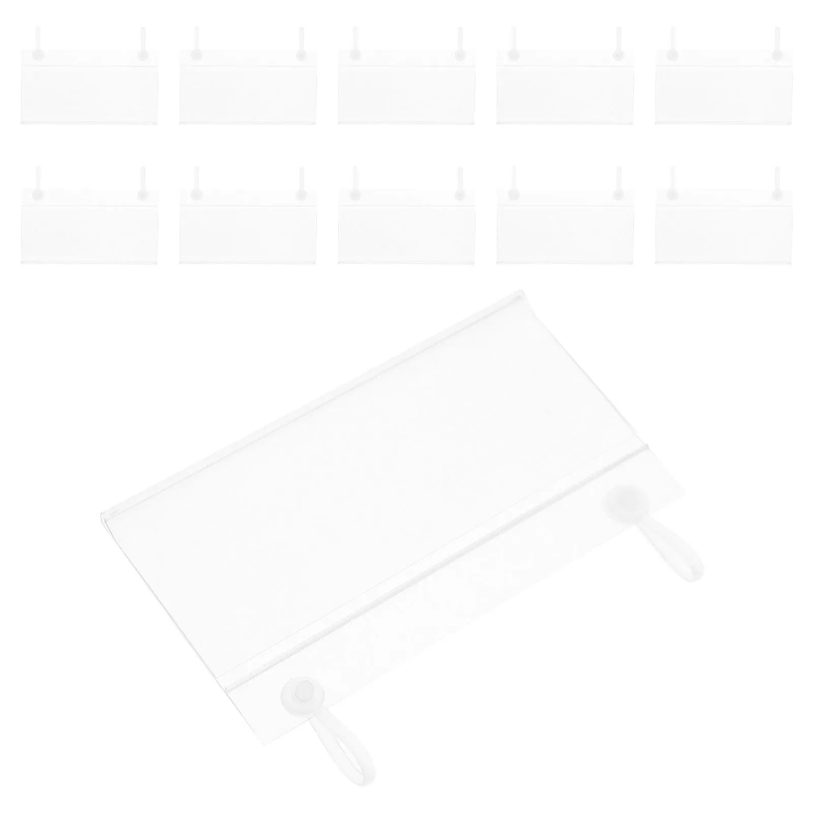 100-pieces-de-porte-etiquettes-suspendus-en-pvc-transparent-a-double-oreille-avec-clip-de-fixation-pour-affichage-de-prix-pour-panneaux-d'etageres-metalliques-de-supermarches-et-de-magasins-de-detail