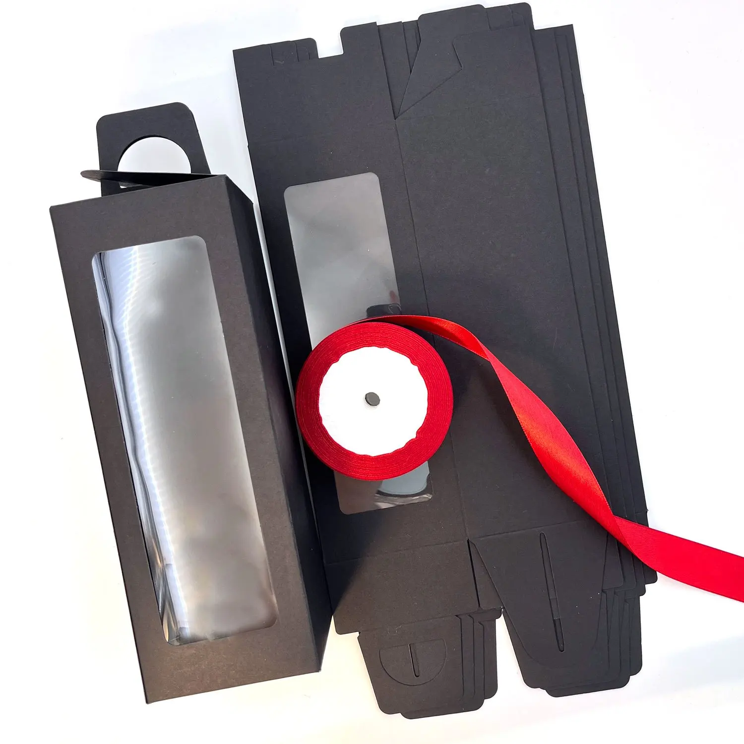 5pcs Gift Boxes with 1roll 24 Yard Ribbon for Sublimation Glass Exhibition Box for 12 Oz-25 Oz Tumbler Gift Box for Sublimation
