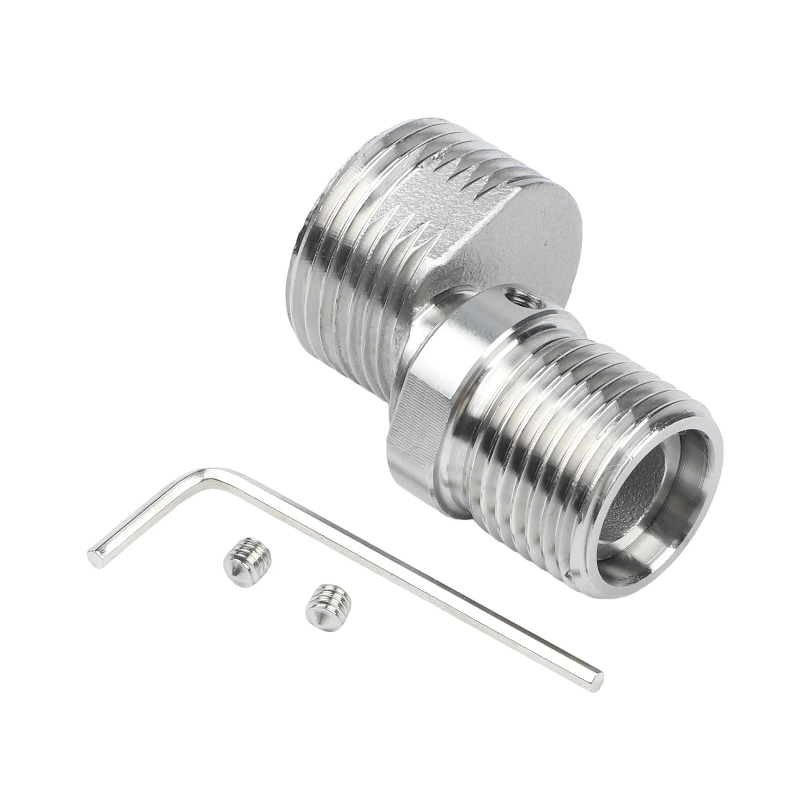 360 Degree Rotating Shower Arm Extension Elbow Adapter Brass Adjustable Length with Stainless Steel Construction