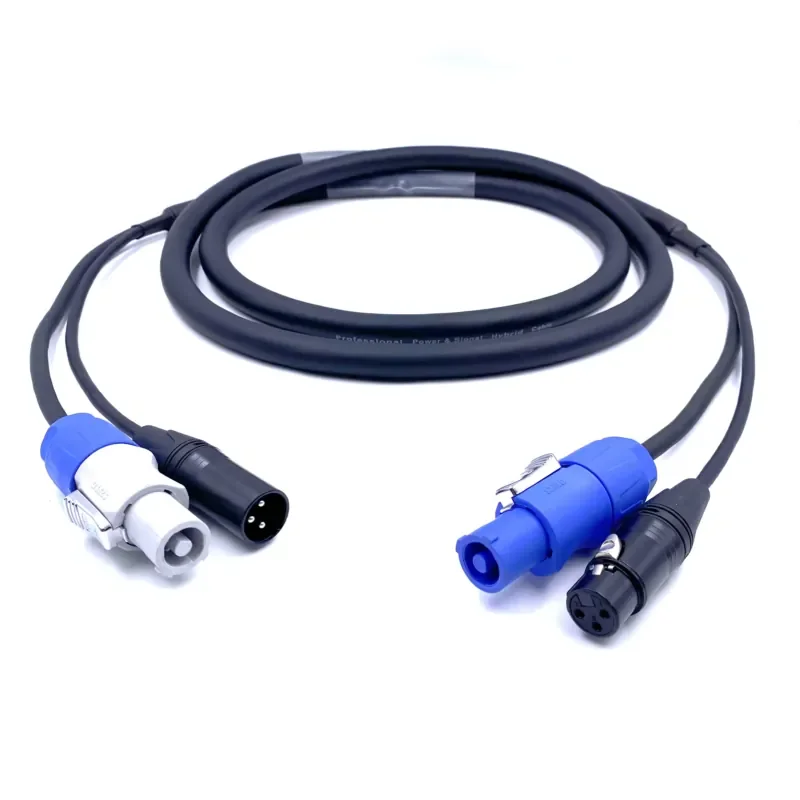 

FCONNR FX-04-014 Combo Powercon Dmx Hybrid Cable for Stage Light Power