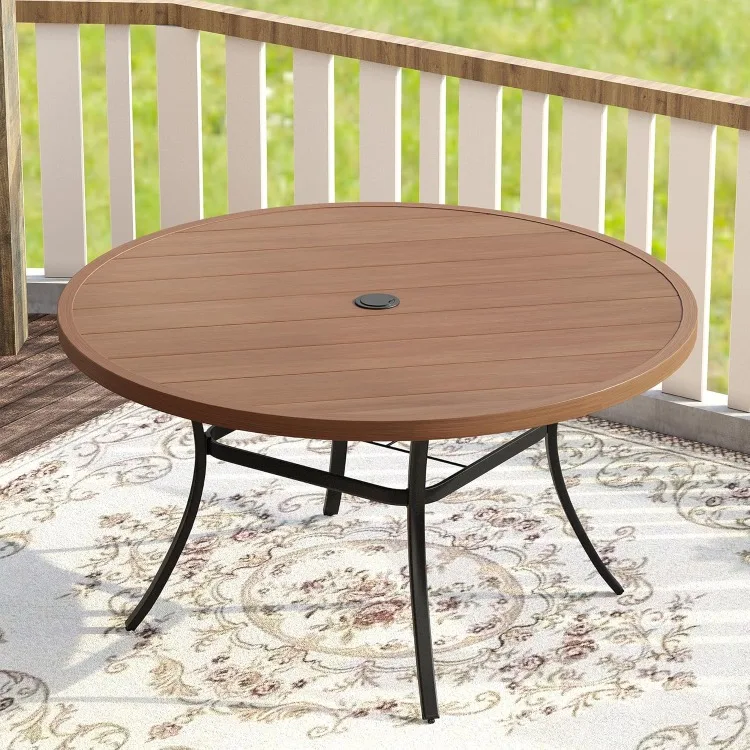 Metal Patio Dining Table for 8, 54