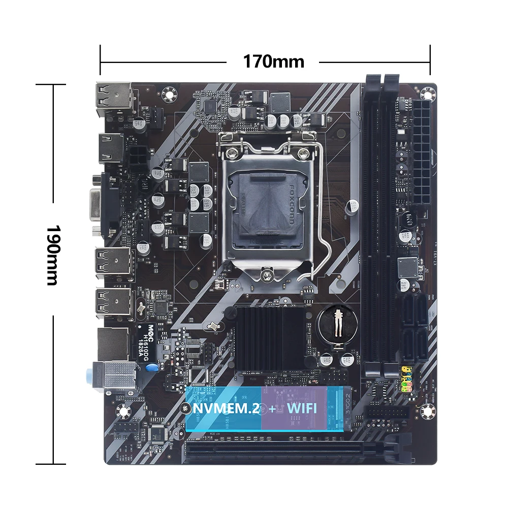 Imagem -06 - Placa-mãe H61 Ddr3 16gb 2x8gb 1600mhz Memória Ram com Processador Intel Core i7 3770 Cpu e Lga 1155 Kit Set