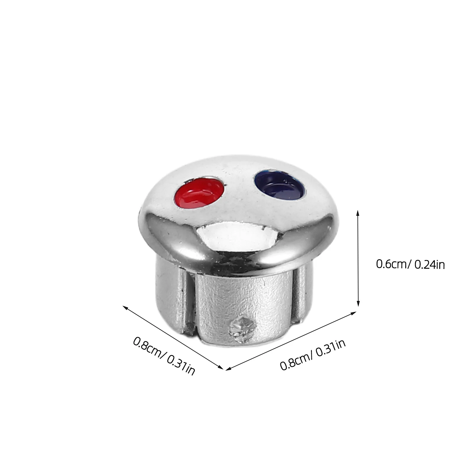 24Pcs Faucet Handle Index Buttons Red Blue Temperature Toggle Caps for Hot Cold Water Identification Kitchen Sink Tap