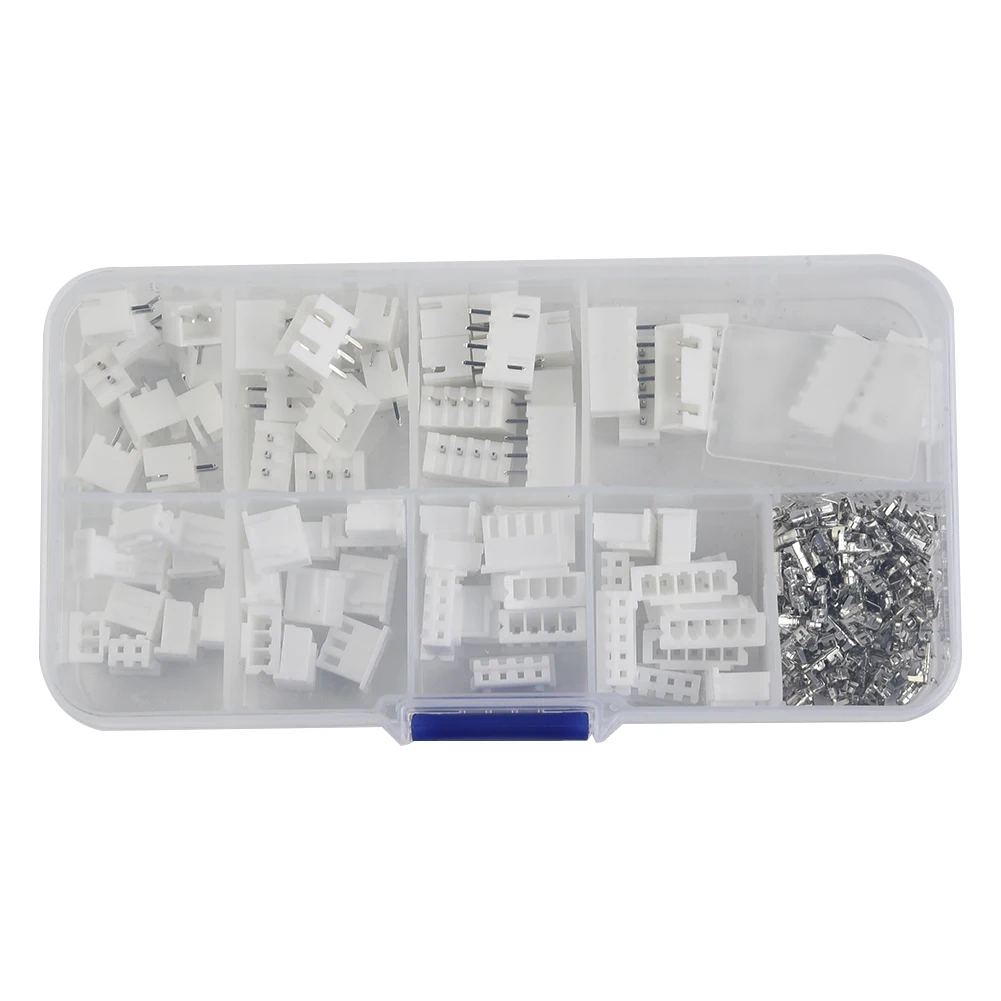 High Quality Portable Terminal XH2.54mm 2 3 4 5 Pin 230PCS/box Male Female Kit Nylon+Tinned Copper  High Quality