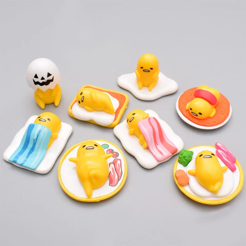 Sanrio Gudetama Brother Lalandan Egg Man Doll Hand Model Funny Toy Cute Cake Decoration Ornament Desktop Decor Toy Creative Gift