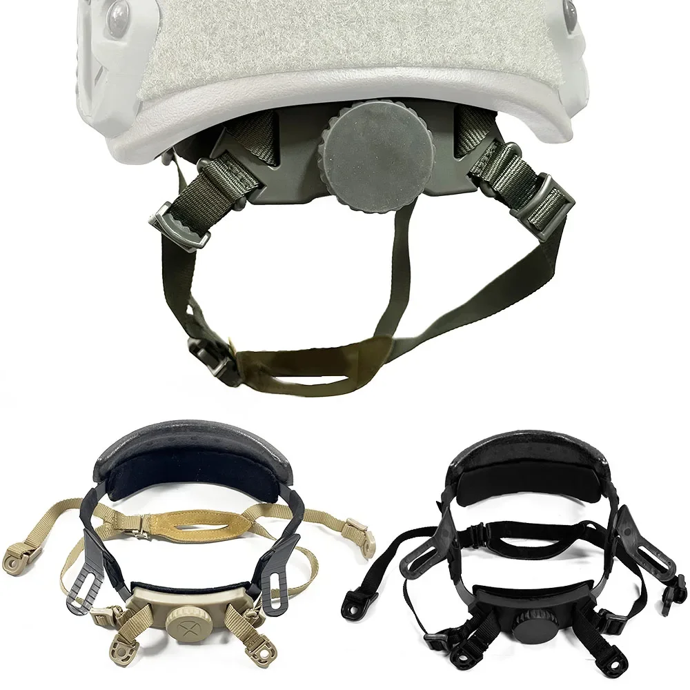 

Tactical Fast Helmet Adjustable Strap Suspension System Inner Locking Strap Hunting Helmet Accessories FAST SF HIGH CUT HELMET