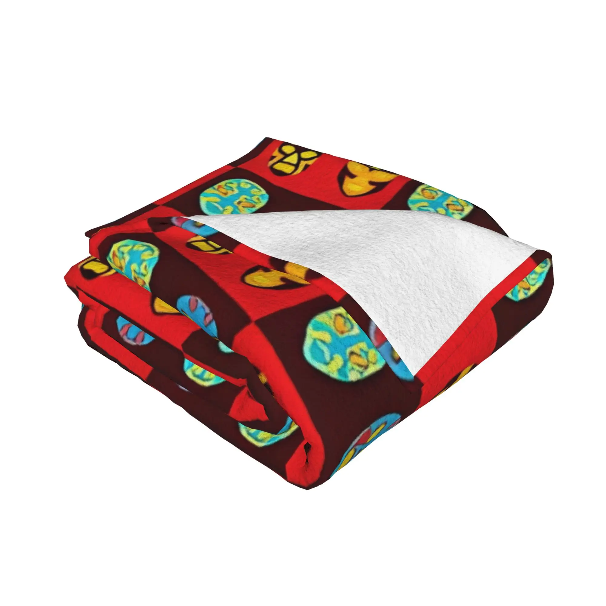 1PC home Cute Room Decor Mexican Wrestling Masks Blanket Throw Blanket Luchador Novelty Warm Blanket All Season