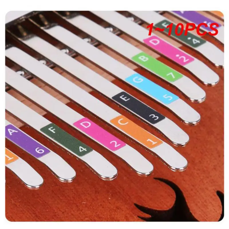 

1~10PCS Kalimba Scale Sticker Musical Five Finger Harp Sticker Thumb Harp Phonetic Label Kalimba Learner Instruments 17 Tone 21