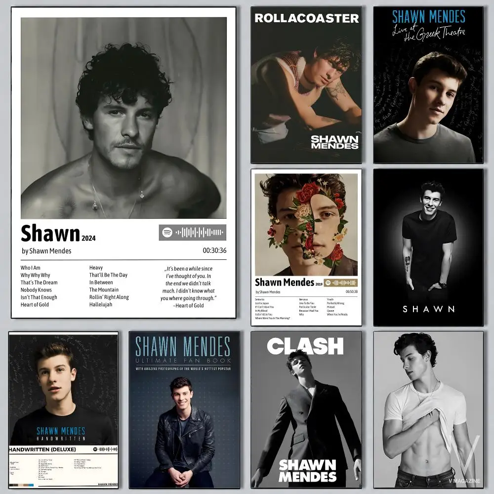 Modern Aesthetic Wall Art Poster music Shawn Mendes Poster for Office Home Decor Interior Large Wall Picture Print