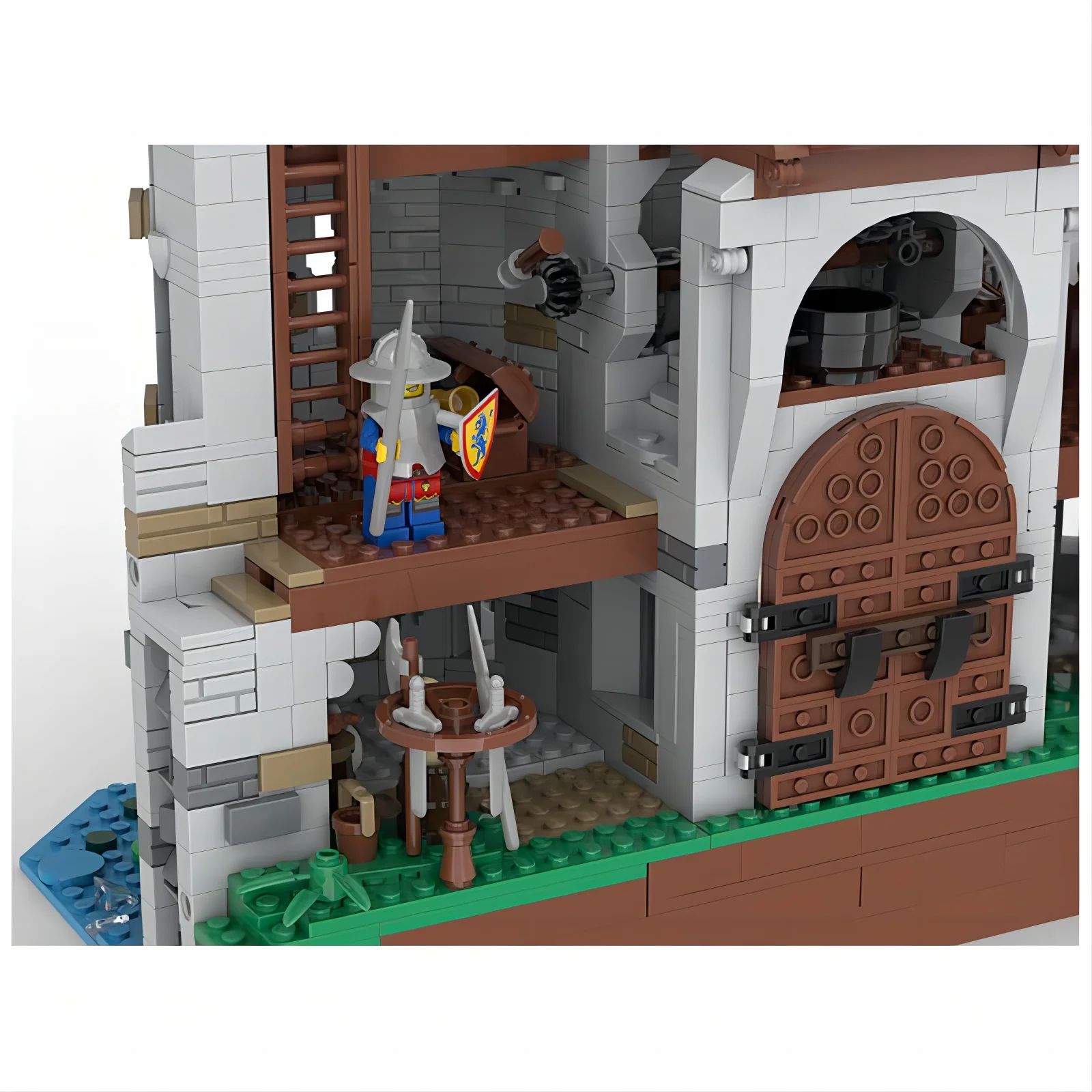 Bloco de construção MOC As portões do castelo medieval de Bricestenstein