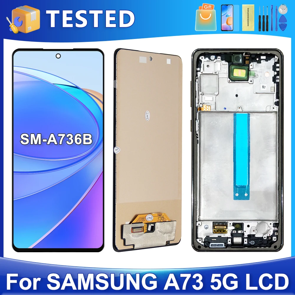 6.7''A73 5G For Samsung Tested A736 A736B A736B/DS LCD Display Touch Screen Digitizer Assembly Replacement