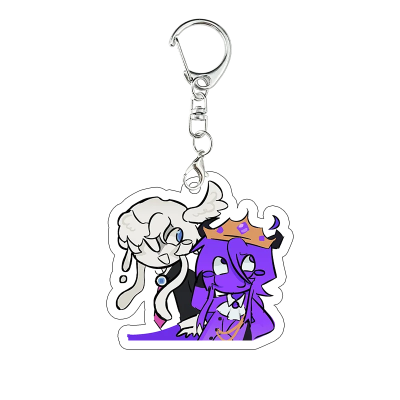 Unstabile Universum Acryl-Schlüsselanhänger PrinceZam Schlüsselring Studenten Kawaii Taschenanhänger Cartoon LettuceK Wemmbu Charm Hängende Ornamente