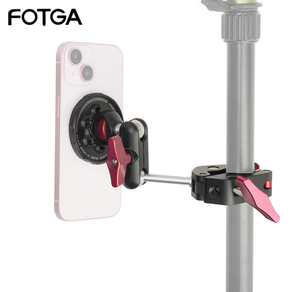 

FOTGA Magnetic Antenna Base 360 Degree Adjustable Metal Shell Radio Antenna Mount for magnetic base for antenna Pea Magic Hand