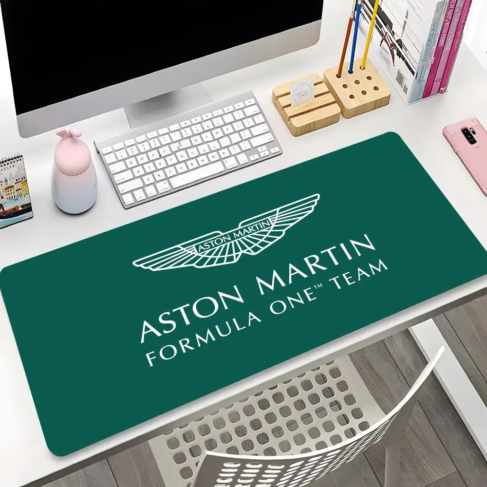 A-aston m-martin f1 einfarbiges mauspad hd druck groß 90x40cm büro computer tastatur mauspad xxl pc greek myth schreibtisch matte