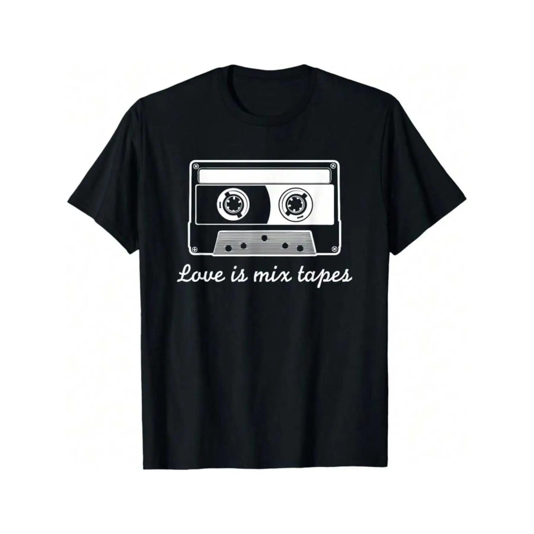 

Love Is Mix Tapes T-Shirt Retro Cassette Graphic Tee Unisex S-3XL Vintage Music Lover Summer Streetwear 2025 New Arrival
