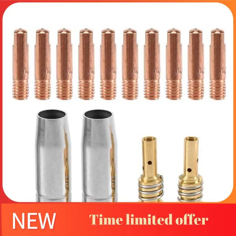 

ABRN-35Pcs 15AK Welding Torch Consumables 1Mm MIG Torch Gas Nozzle Tip Holder Of 15AK MIG Welding Torch Durable Easy Install