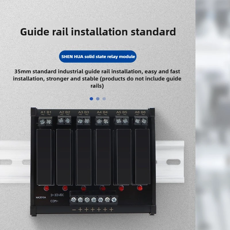 2 4 6 8 chanel Solid State Relay Module DA Solid State Notouchpoint Relay Module DC Control AC SSR Rail Type2/4/6/8-way 5V relay