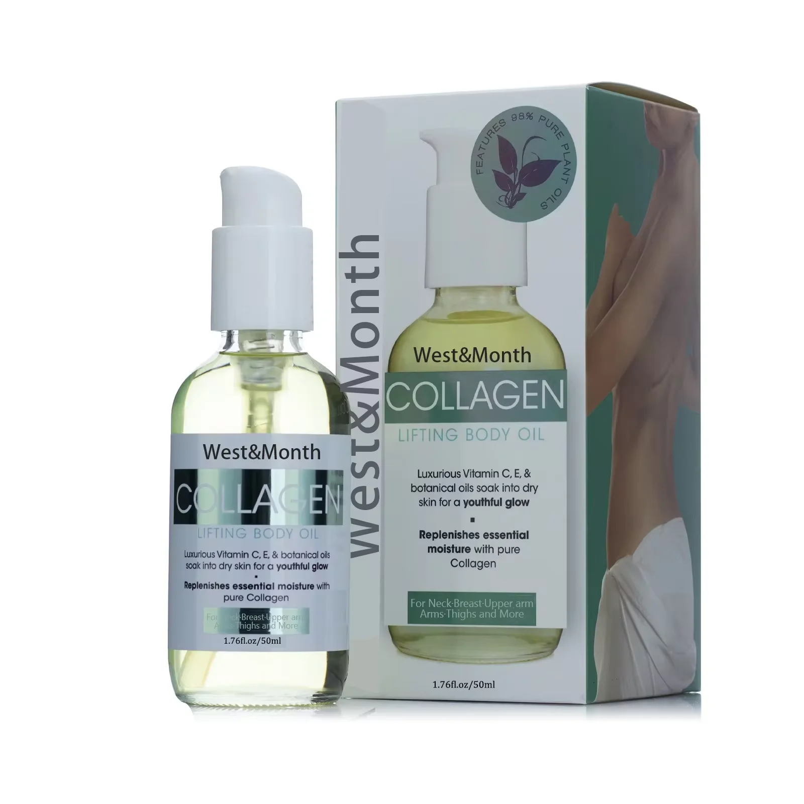 Collagen Lifting Body Oils Tightening Breast Buttock Moisturizing Shape Abdomen Improve Firming Skin Repair Slim Down Care Oil