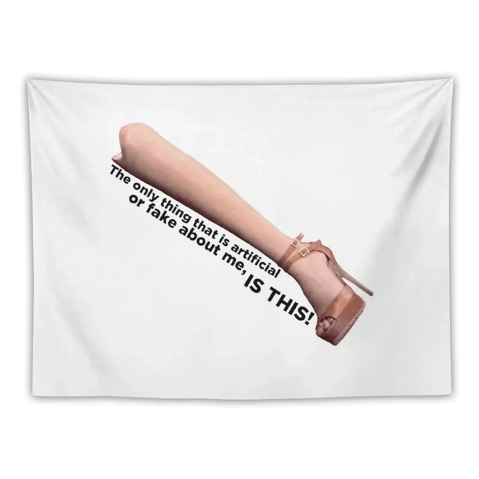 Aviva Drescher - The only thing fake about me, is this! Tapestry Bathroom Decor Wall Carpet Wall Tapestries Tapestry