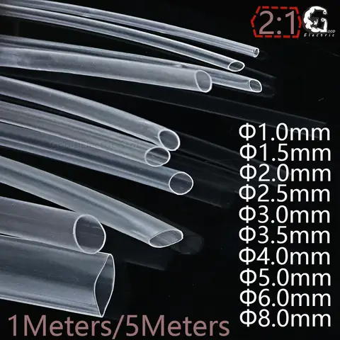 Transparent Heat Shrink Tube Kit 1mm-8mm