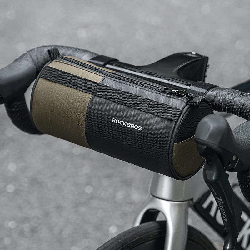 

Bicycle Bag Reflective Handlebar Bag Capacity Storage Multifunctional Portable 1.7L Shoulder Bag Front Bag Accessories