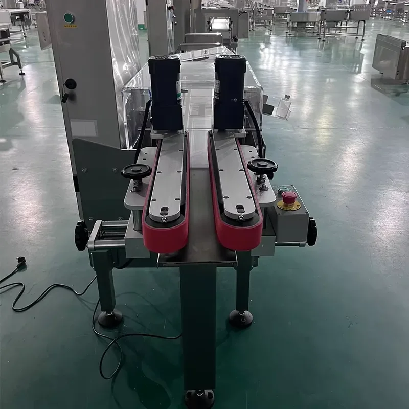 Fanchi-tech Inline Checkweigher for Bottles or Standing Products with Lineup Function for Tall Product