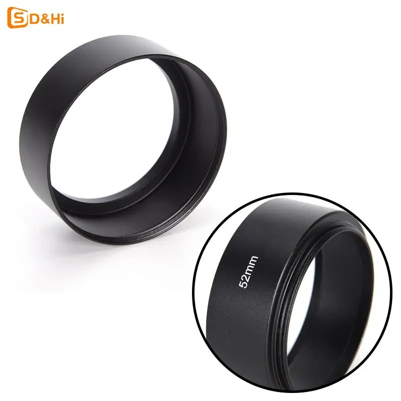 52mm metal alloy material long lens hood for Canon Nikon camera New