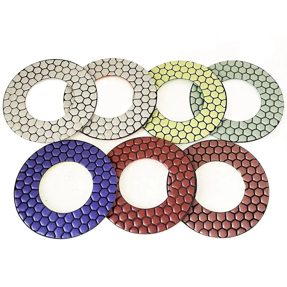 

7Pcs 130mm Diamond Dry Polishing Pad For Grinding Granite Stone Concrete Marble Grinding Disc Abrasive Tools