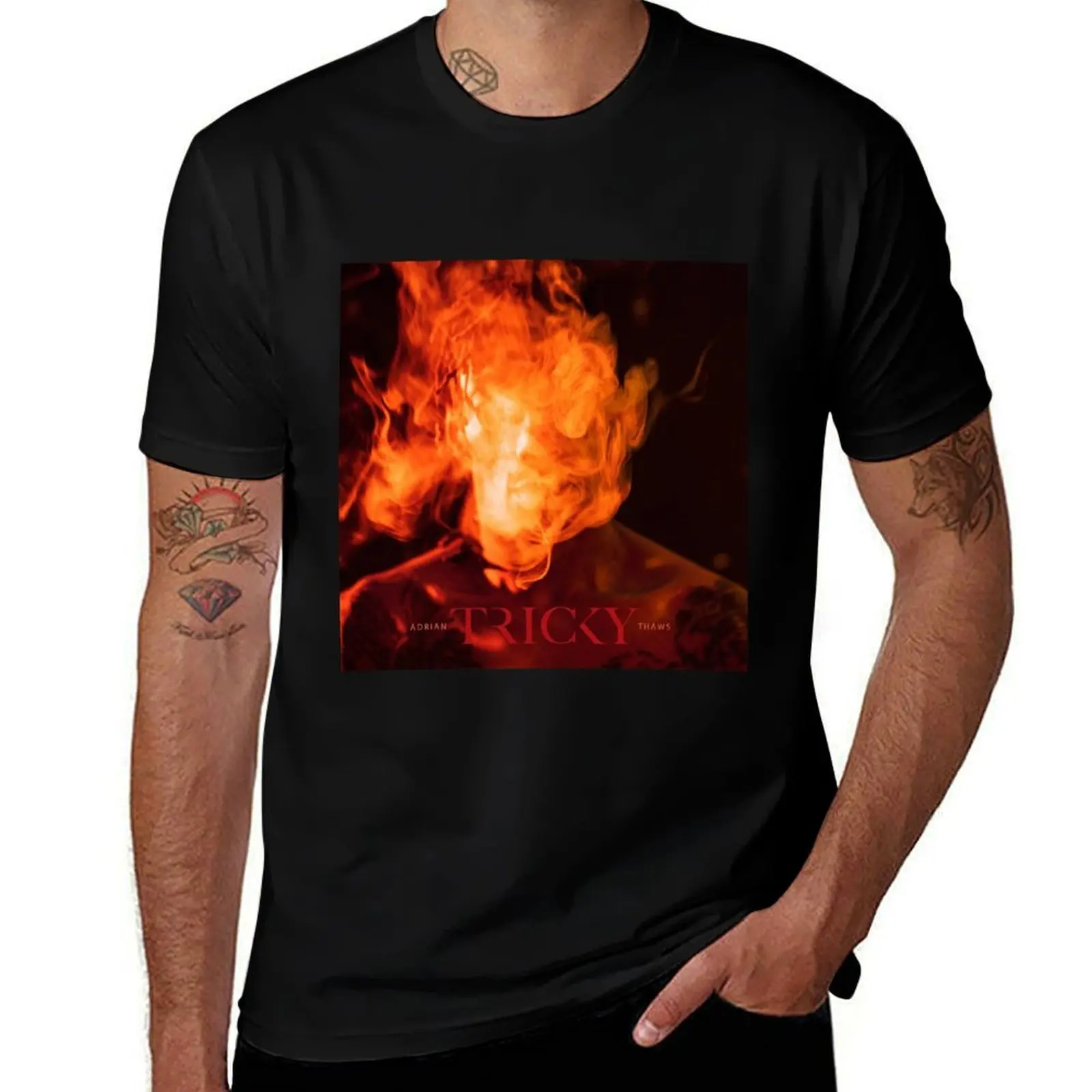 Tricky adrian thaws T-Shirt Basic Casual Wear Short Sleeve Top T-Shirt