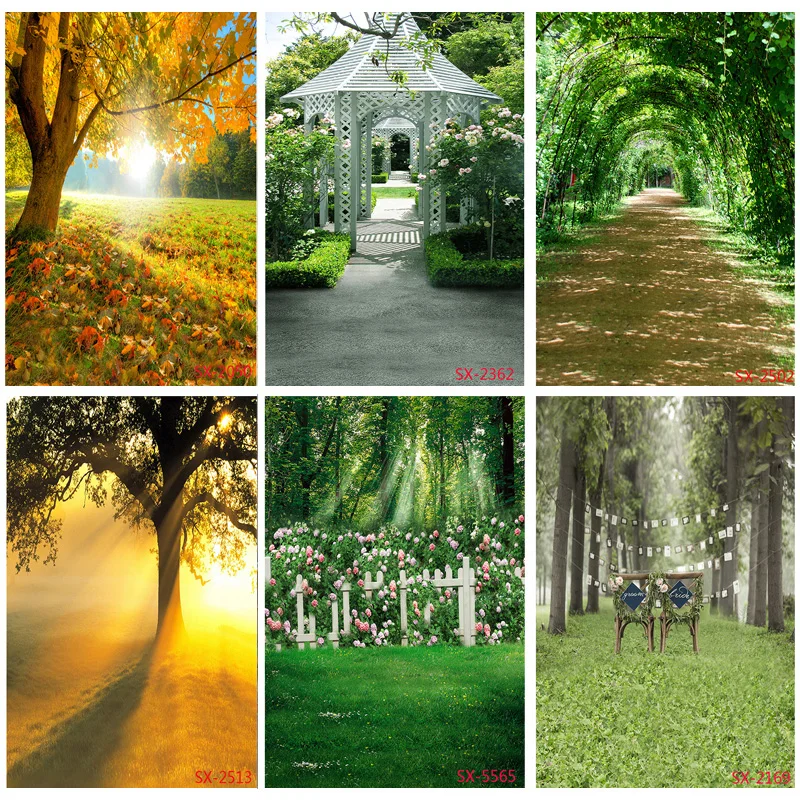 

Natural Scenery Photography Background Lawn Forest Landscape Travel Photo Backdrops Studio Props 2157 YXFL-38