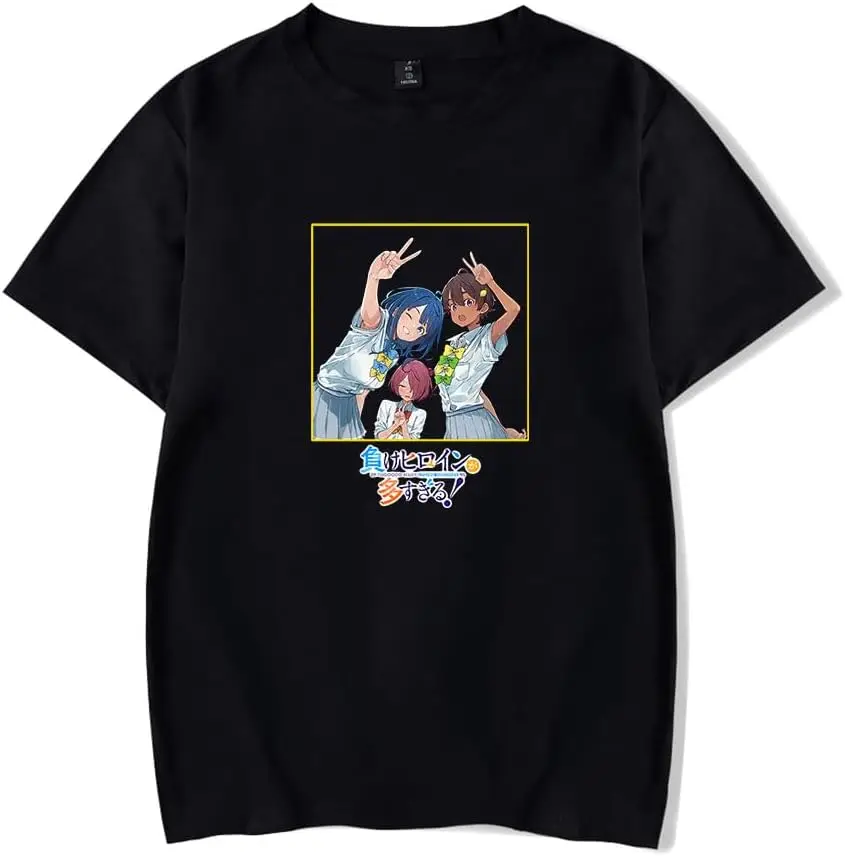 

Too Many Losing Heroines! T-Shirt Anime Merch Casual Short Sleeved T Shirt Unisex Tee