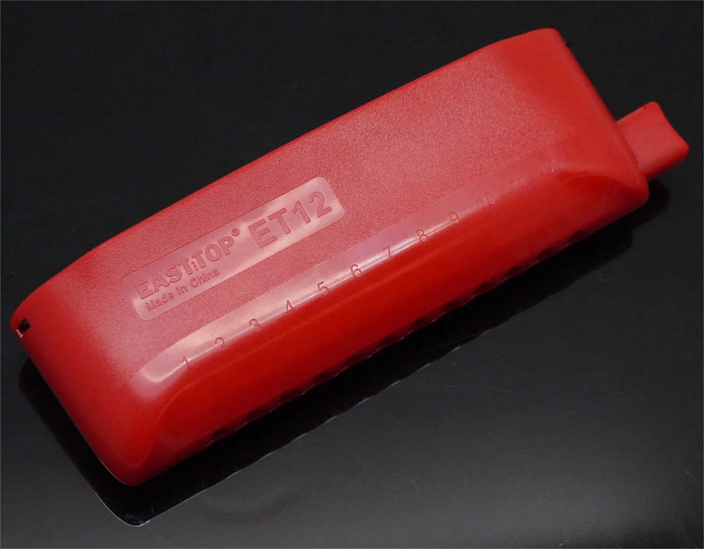 

EAST TOP ET12 Chromatic Harmonica For Adults and Professionals with Unique Modern Design, Red Color with forerunner