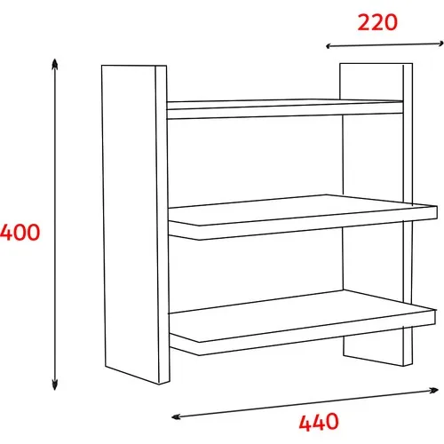 Dekorosso Veron Keuken Rack Spice Teller Top Rack Walnoot