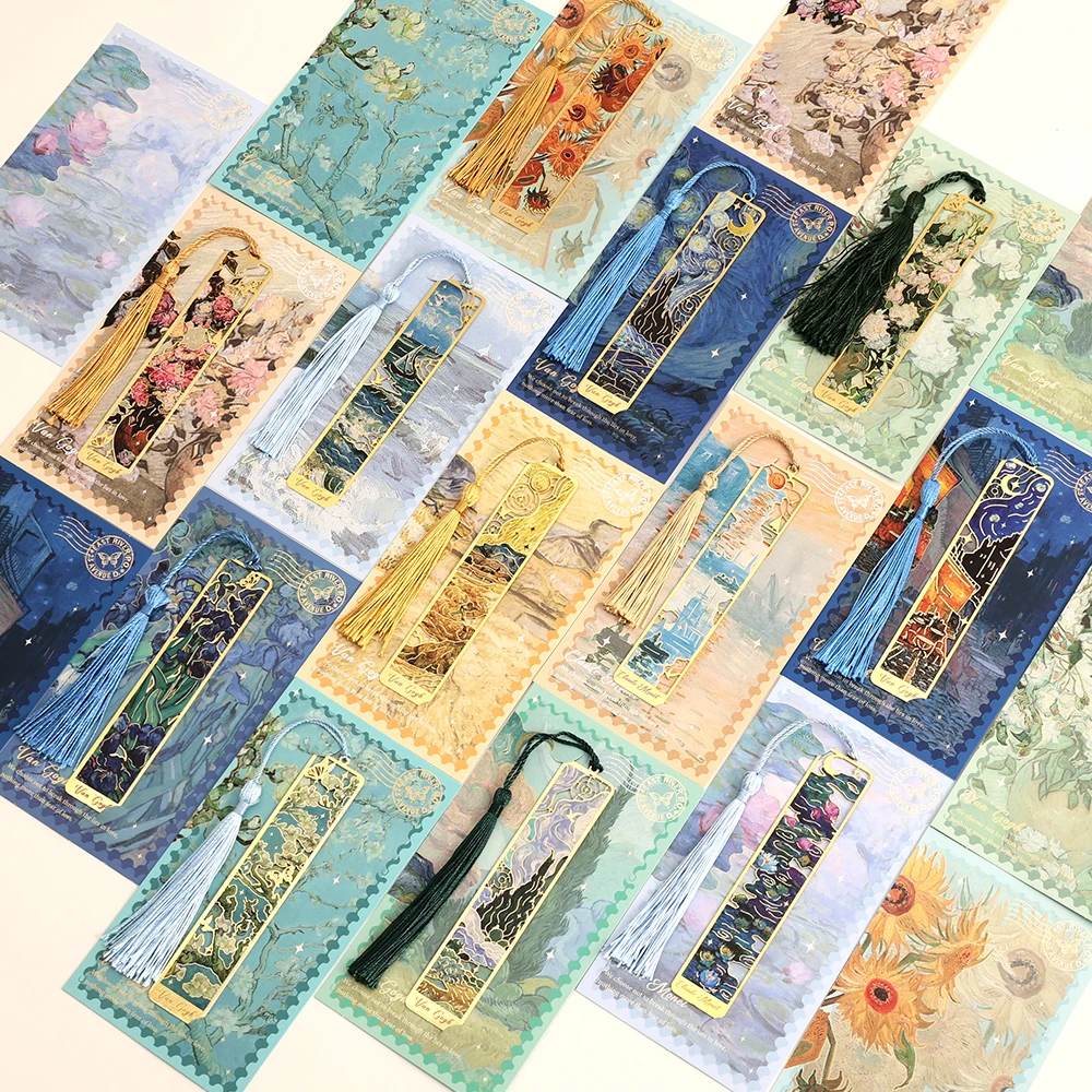 Retro Floral Metal Bookmark, 1 Pc Hollow Bronzing Design With Tassel Bookmark For Student Book Lovers Readers Gift Writing