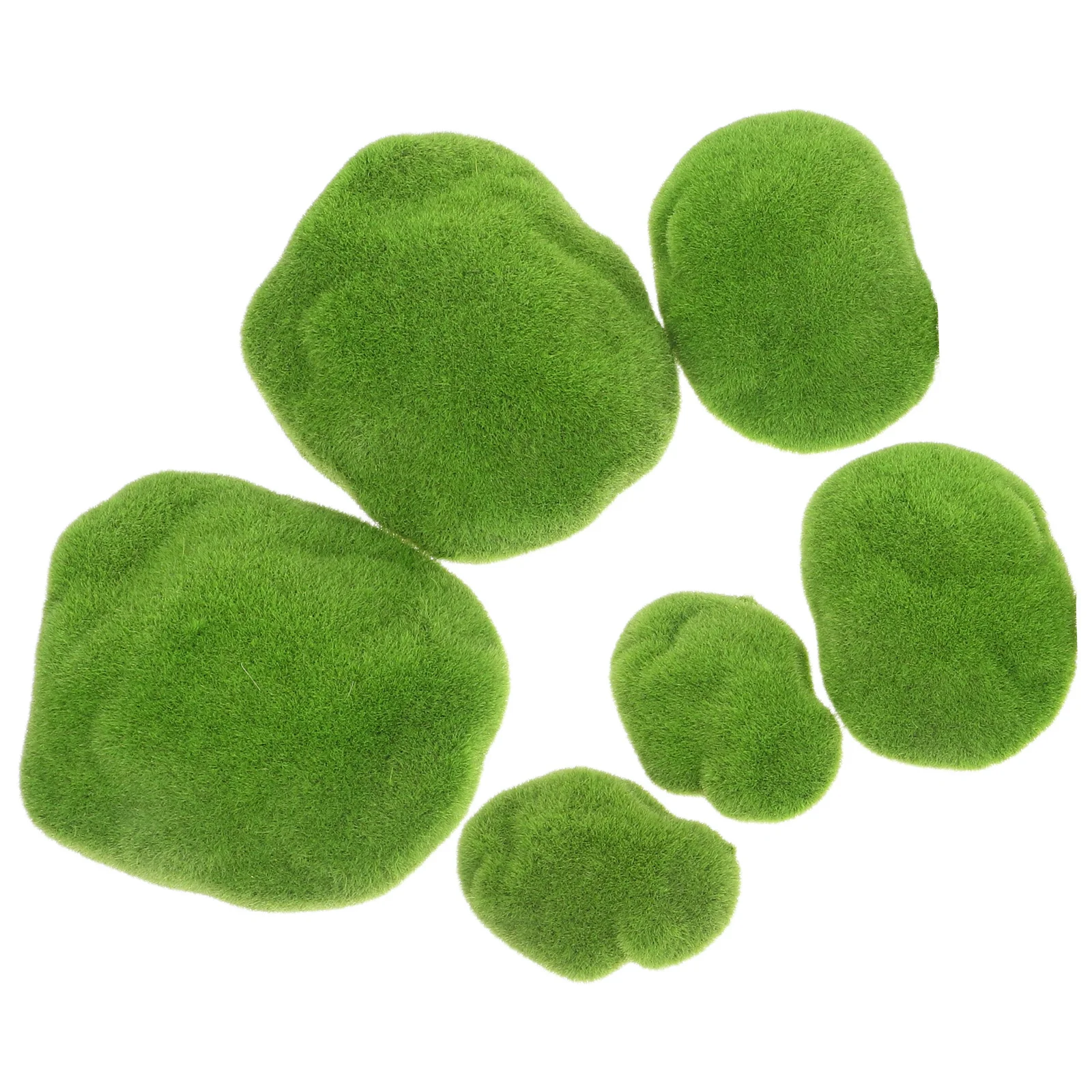 

6Pcs Decorative Artificial Moss Rocks Versatile for Miniature Rock Gardens Terrariums Floral Arrangement Artificial Moss Rocks