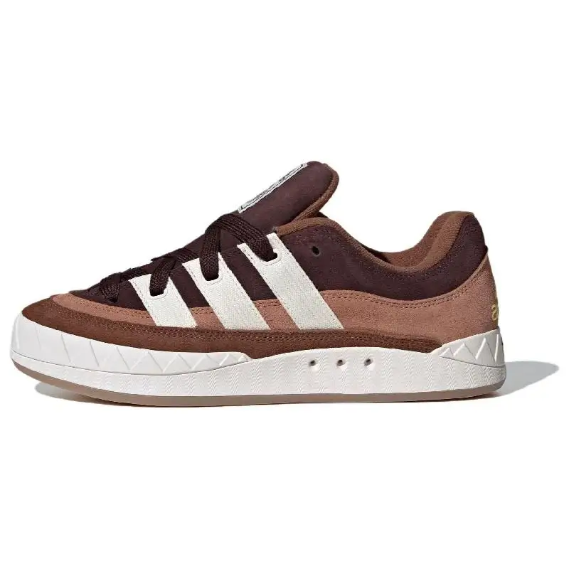 adidas Adimatic Skateboarding Shoes Unisex Low-top Light Brown/Dark Brown/Chocolate/White Sneakers shoes IF4348