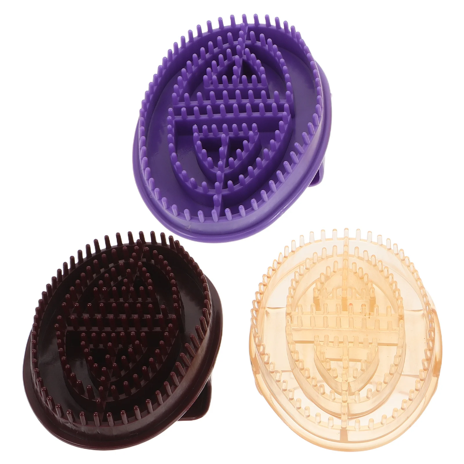 

3 шт. инструмент для массажа меридиана: силиконовый массажер для всего тела для акупунктурной терапии, ручная щетка класса салонного класса для шеи, спины, живота